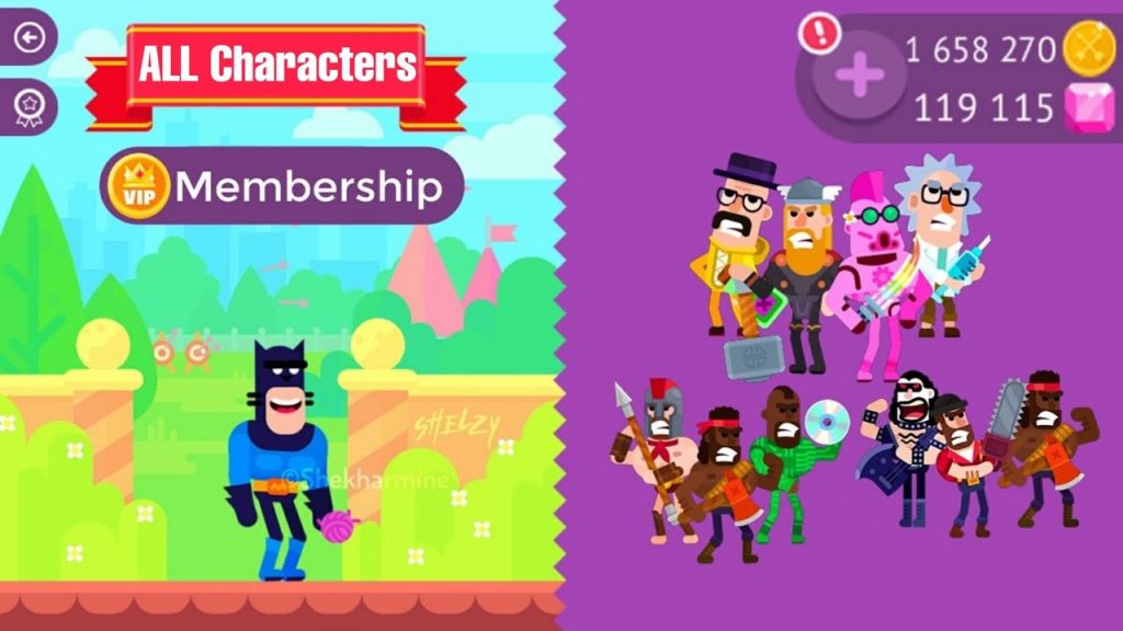 All Character Unlocked Bowmasters Mod APK