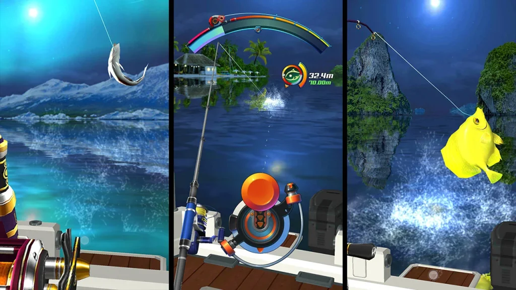 Gameplay of Fishing Hook Mod APK